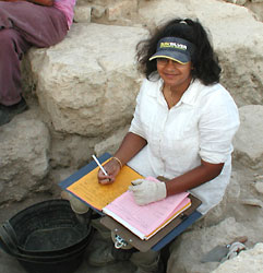 Shilpa Kurka with notebook