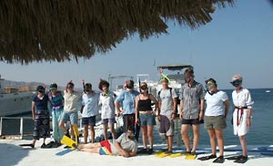 Aqaba MPP Snorkelers on Land (this and following photos by Douglas Clark)