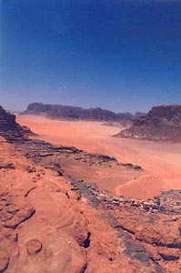 Wadi Rum in the Southern Jordan Desert (photo by Carmen Clark)