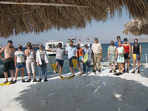 Snorklers Ready for Snorkeling