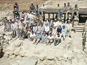 The 2004 Team with Our Workers at the Four-room House