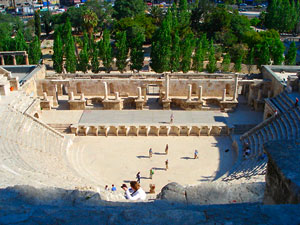 Amman Roman Theater which could seat up to 5,000 people (photo by Carmen Clark)