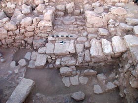 Entryway into the Late Bronze Age palace/temple, from the east