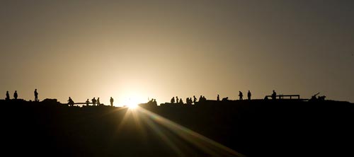 Sunrise over Tall al-`Umayri