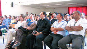 Participants Including Father Yacoub In Center Ali Al-Khayyat Basem Mohamid