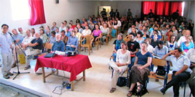Conference Participants With Chang HoJi Presenting