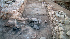 Two surfaces in late 13th-century house in Field A