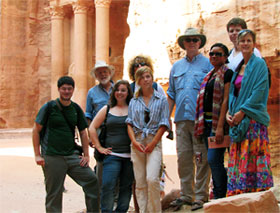 Petra - La Sierra-connected visitors to the Treasury