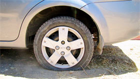 Kent's Fourth Flat Tire