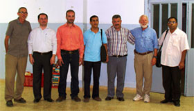 LSU faculty, ATC's Husam Shahroor and administrators of orphans camp