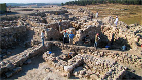 Overview of excavation activity on the tell