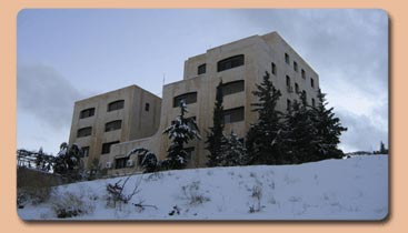 The American Center of Oriental Research in the winter
