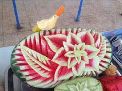 Carved watermelon 01